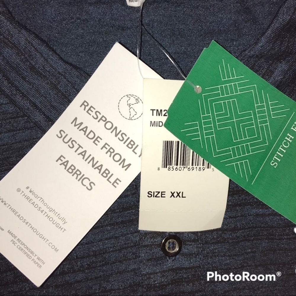 NWT Threads 4 Thoughts Fix Stitch Polo Shirt XXL MT200 - Picture 4 of 8